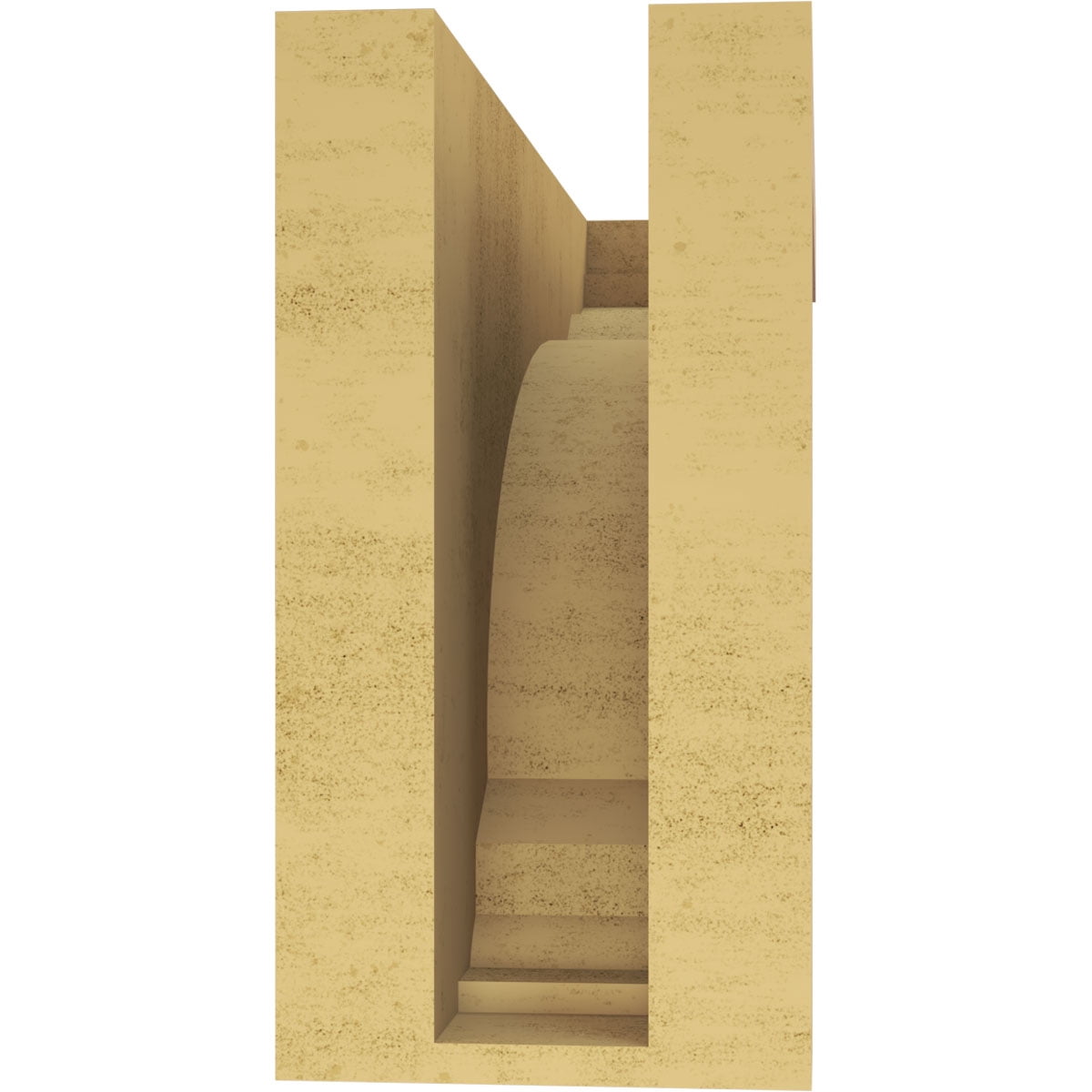 5"W x 15"D x 10"H Classic Warren Rough Cedar Woodgrain TimberThane Corbel, Primed Tan