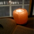 thumbnail image 3 of Salt Candle Lamp, Salt Stone Candle Holder Romantic  For Home Decor, 3 of 8