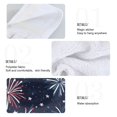 thumbnail image 2 of Yayeee Kitchen Hanging Hand Towels Set of 2 with Loop Bathroom Absorbent Tie Towel, Red and Blue Fireworks Pattern, 2 of 7