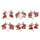 thumbnail image 2 of Cateissary Accesorio que marca tendencia, horquilla navideña fácil de usar, horquilla navideña disponible en Kits de decoración para fiestas rojo Campana tintineante, 2 of 6