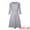 Grey, variant on A-Line Contrast Color Tweed Trim Dress M Yellow