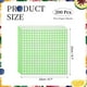 thumbnail image 2 of Uxcell 200 Pcs Hojas de Papel encerado para Alimentos, 8.7 x 8.7 Pulgadas, Papel para Envolver a Prueba de Grasa, Forros de Cesta de Alimentos a Cuadros para Sándwiches y Hamburguesas, Verde, 2 of 7