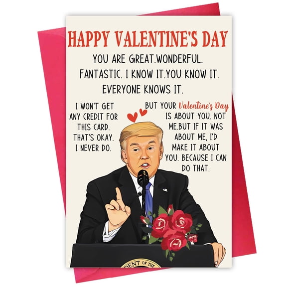 Tarjeta de San Valentín divertida para marido, mujer, él o ella