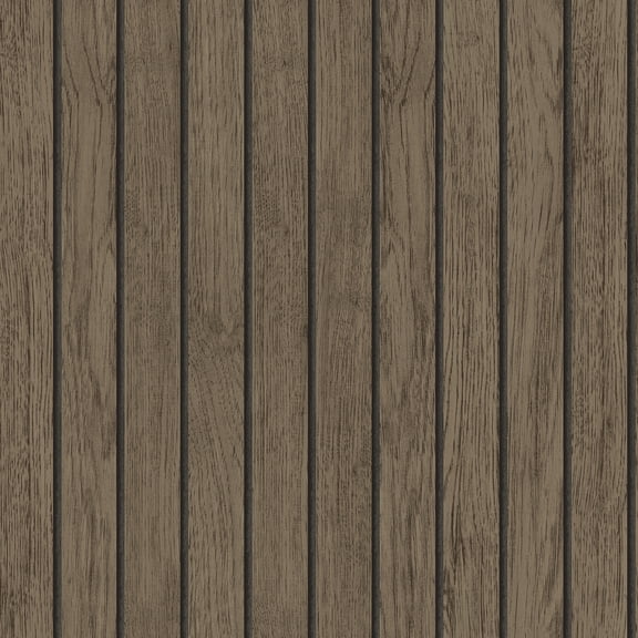 Fine Decor Manolo Brown Wooden Slat Wallpaper