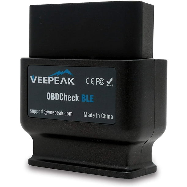 Veepeak OBDCheck BLE OBD2 Bluetooth Scanner Auto II Diagnostic Scan Tool for iOS & Android, Bluetooth 4.0 Car Check Engine Light Code Reader Supports OBD Fusion app - Walmart.com