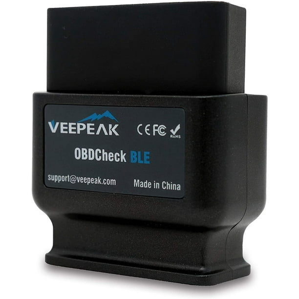 Veepeak Obdcheck Ble Obd2 Bluetooth Scanner Auto Obd Ii Diagnostic Scan Tool For Ios Android Bluetooth 4 0 Car Check Engine Light Code Reader Supports Torque Obd Fusion App Walmart Com