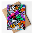 thumbnail image 1 of Graffiti Street Culture Colorful l Greeting Cards You are Invited Invitations, 1 of 3