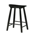 thumbnail image 1 of Maven Lane Luna Counter Stool in Rustic Black Wood Finish, 1 of 5