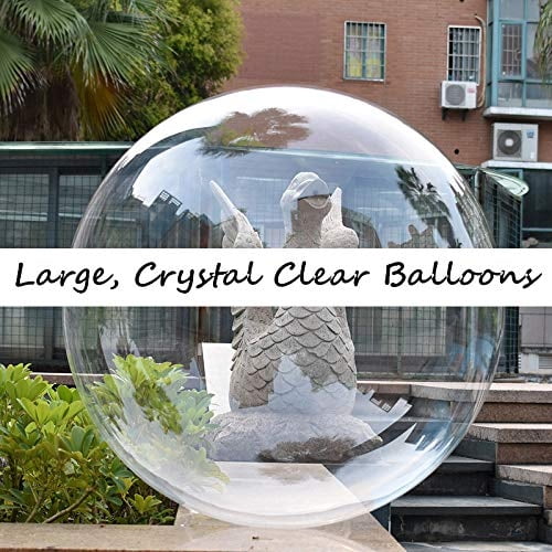 Globos Transparentes Grandes, 6 Piezas Globos Grandes Globos de Burbuja Transparentes Giga EFAY EFAY