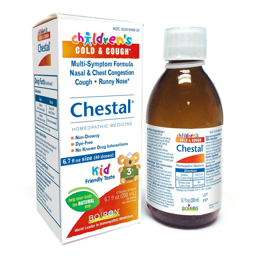 Boiron Children's Chestal Cough Syrup 6.7 fl oz, Homeopathic Medicine