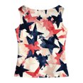 thumbnail image 5 of YDFCWXW Kids Tank Tops Childrens Sleeveless T Shirts Patriotic Tees Size 5-14 Years Girls (Beige, XXL), 5 of 5
