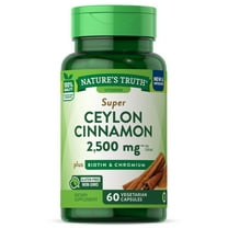 Cinnamon Capsules | 2500mg | Plus Chromium & Biotin | 60 Count | Non-GMO & Gluten Free Supplement | by Nature's Truth