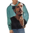 thumbnail image 2 of Johnny Depp Mens Active Sweatshirts Cozy Hoodie 3d Graphic Sweater Casual Winter Clothes Tops Coat Small, 2 of 7