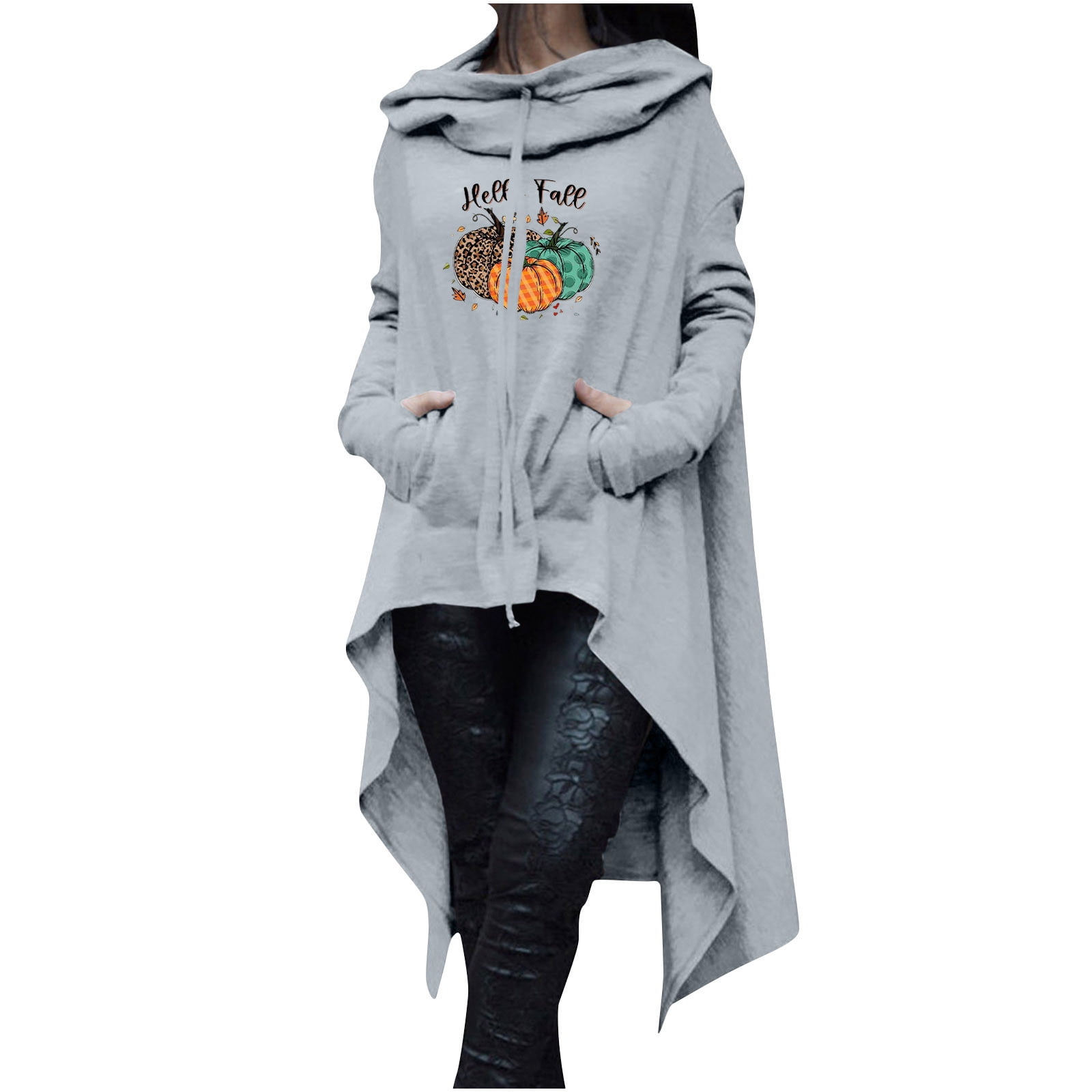 Womens Tops Dressy Casual Womens Long Sleeve Cloak Hoodies