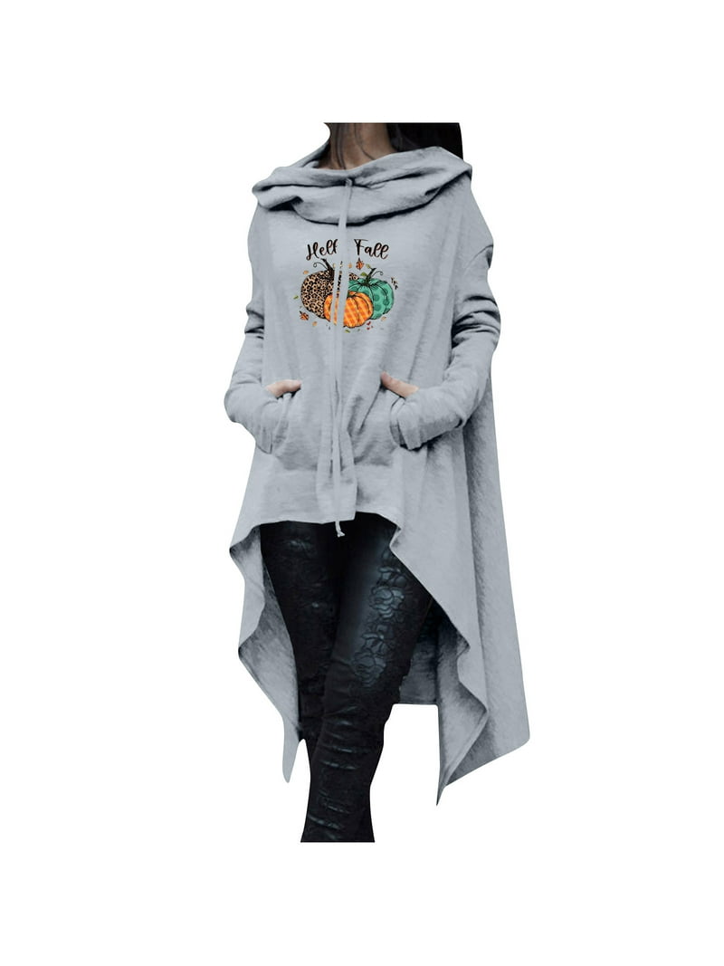 Womens Tops Dressy Casual Womens Long Sleeve Cloak Hoodies