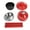 red, variant on BIMZUC Premium Iron Floor Ashtray – Self‑Cleaning, Detachable, Adjustable Height, Red – Ideal for Restaurants, KTV, Patio & Home