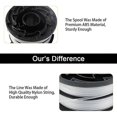 thumbnail image 4 of F8j 3 Replacement Spool + 1 Spool Cap for Black & Decker GH750 U5N GH710 GH700 Lawn Mower, DF-06, 4 of 5