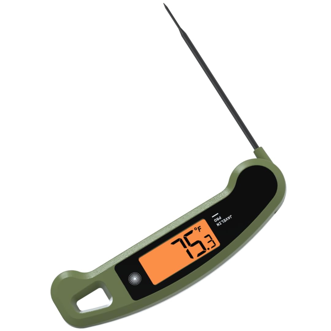 Digital Instant Read Meat Thermometer Olive for Grill and Cooking