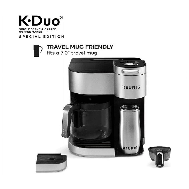 5000204977 Keurig K-Duo Coffee Maker, Single Serve and 12-Cup Carafe Drip Coffee  Brewer, Compatible with K-Cup Pods and Ground Coffee, Black - Black Friday