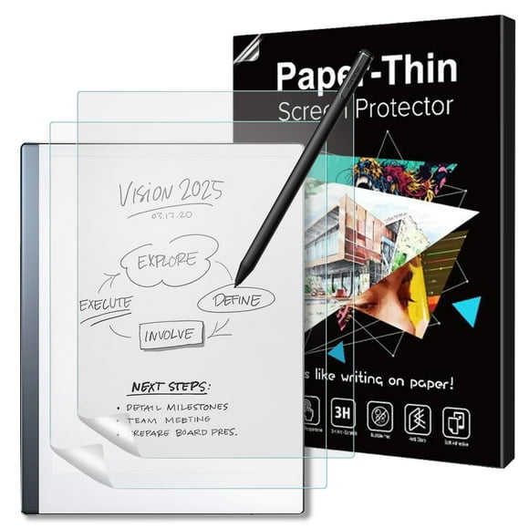 2 Pack Paper Screen Protector for Remarkable 2 Tablet Matte PET Film Screen Protector for Remarkable 2 10.3-inch Paper Tablet Matte