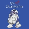 thumbnail image 2 of Men's Star Wars Valentine's Day You R2 Awesome  Sweatshirt Royal Blue Small, 2 of 4