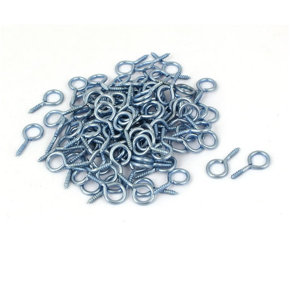 Unique Bargains Jewelry Garden Vine Wire 3.9mm Thread Dia Eyelet Screw Eye Hook 20pcs
