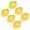 Yellow, variant on 6 Pack Silicone Cymbals Locking Nut Drum Cymbals Fasteners Quick Releasing Silicone Texture for Percussion Replacement