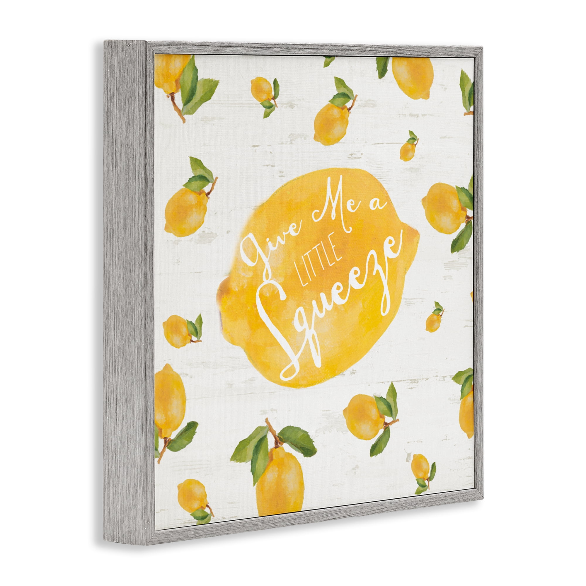 Stupell Industries Give Me A Squeeze Gray Framed Giclee Art, design by Lanie Loreth