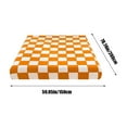 thumbnail image 3 of Comefolife Fitted Bed Sheets Softest Quality Microfiber, 11" Checkered Grid Plaid Checkerboard Deep Pocket Sheets with Wrinkle and Fade Resistant, Long Lasting Sheet Only, Orange, 3 of 7
