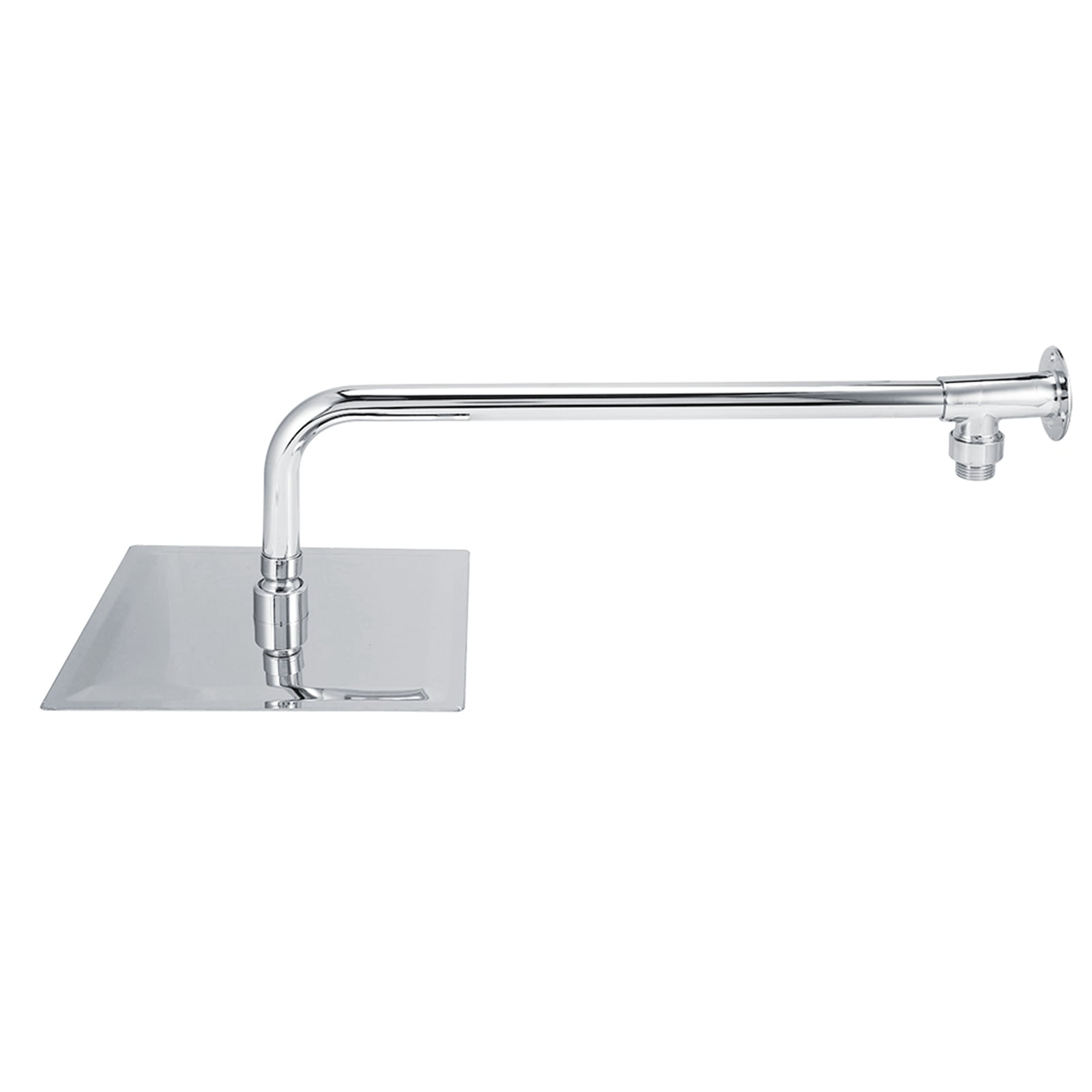 Suodoka 8 Inch Stainless Steel Rainfall Shower Head Set With Arm Hose Holder G1/2 Thread Wall Mounted Square Rain Top Spray Showerhead Fixture, 20.32 cm