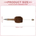 thumbnail image 2 of Uxcell 16Pcs Fluffy Beadable Pens, Plush Fuzzy Plastic Bead Pen Bead Ballpoint for DIY Gift Writing Office Supplies, Champagne Gold/Leopard, 2 of 7