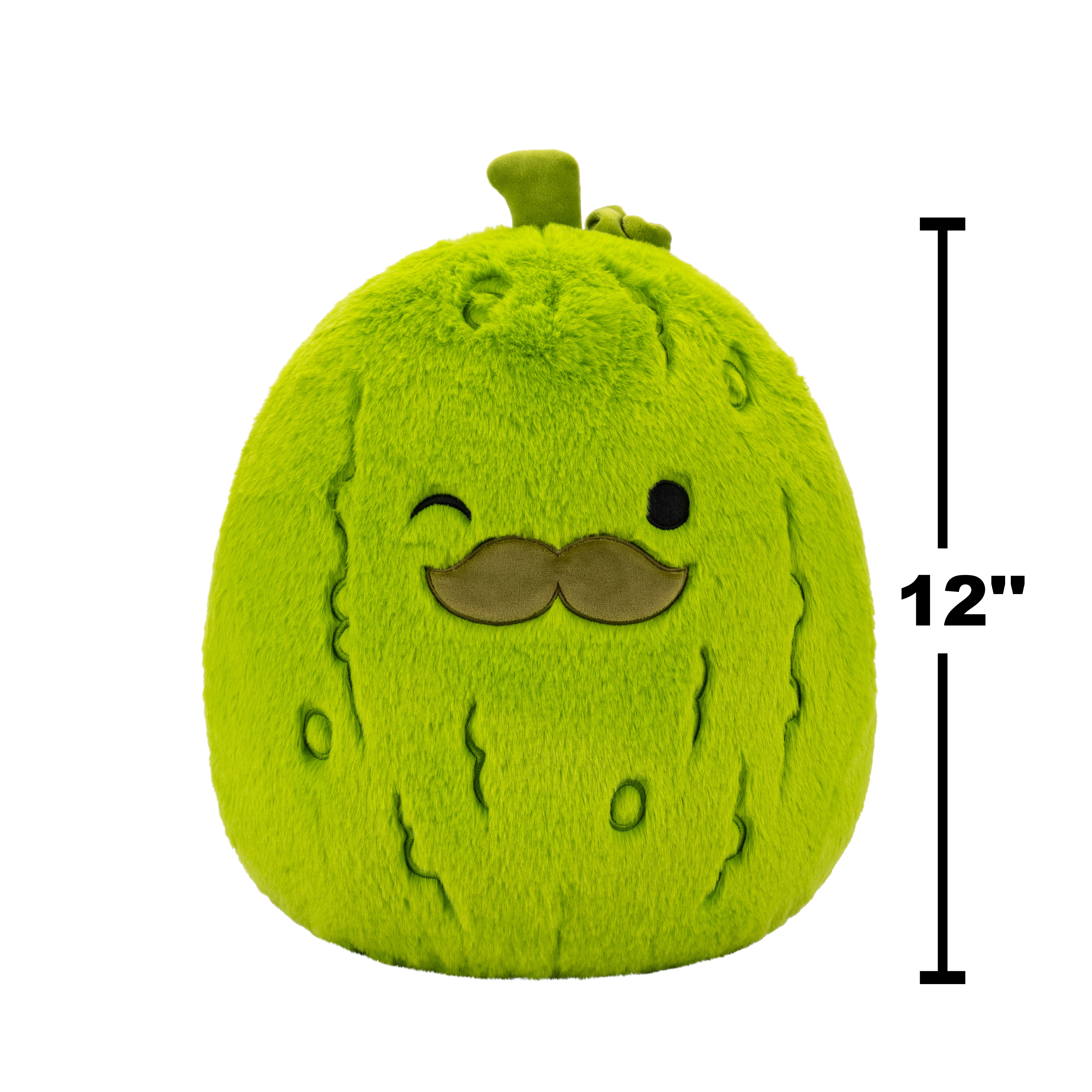 Squishmallows FuzzAMallow Official 12 inch Charles the Pickle with