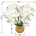 thumbnail image 4 of Vanity Art 29.13" H Artificial Orchid Floral Arrangement in Ceramics Vase, 4 of 7