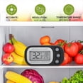 thumbnail image 3 of Digital Frigerator Thermometer 2 Pack, Thermometer Refrigerator with Large LCD Screen Stand and Magnetic Back,2 * Digital Frigerator Thermometer,Black, 3 of 7