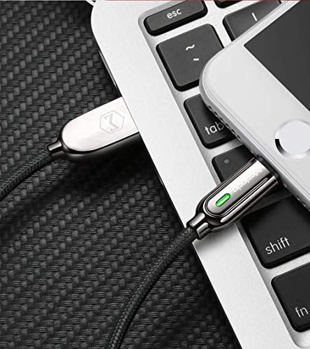 mcdodo Power Off/On Smart LED Auto Disconnect and Auto Recharge Nylon Braided Sync Charge USB Data 4FT/1.2M Cable Compatible New Phone List Below Black, 4FT/1.2M mcdodo Power Off/On Smart LED Auto Disconnect and Auto Recharge Nylon Braided Sync Charge USB Data 4FT/1.2M Cable Compatible New Phone List Below Black, 4FT/1.2M