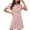 Pink, variant on Xfvqtps Valentine's Day Nightgown for Women Plus Size Droplet Love Print Short Sleeve Crew Neck Solid Color Lightweight Soft Comfortable Pajamas White