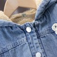 thumbnail image 6 of TBWNWG Girls Denim Jacket Warm Padded Coat for Toddlers and Children with Cute Design,Sizes 3-4 Years, 6 of 9