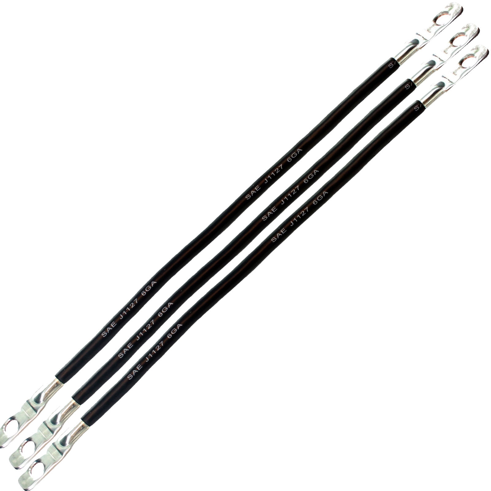 Club Car Precedent 6 Gauge AWG (3) 26" Battery Cable Set 5/16" Lugs