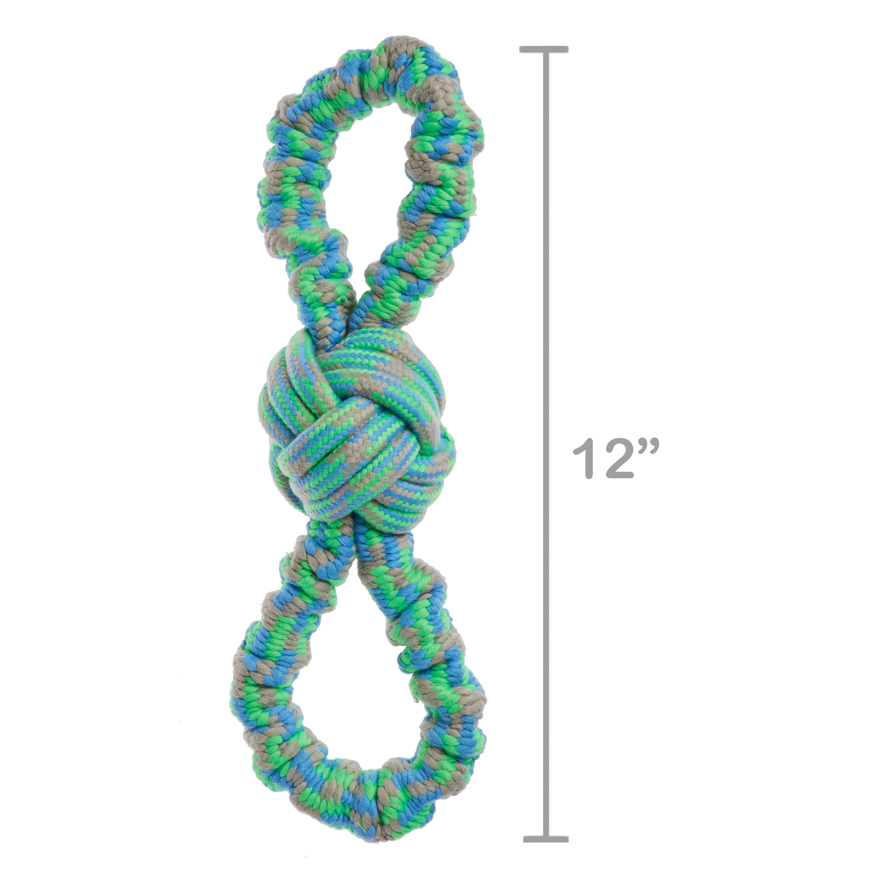 Vibrant Life Playful Buddy Med Figure 8 Rope Interactive Dog Chewy Toy