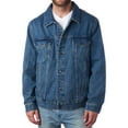 thumbnail image 2 of Alpine Swiss Derek Mens Classic Denim Jacket Casual Button Up Jean Trucker Coat, 2 of 7