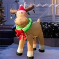 thumbnail image 1 of Inflables navideños con luces LED, colecciones de figuras decorativas, decoraciones novedosas para fiestas, jardines, decoración interior y exterior Estilo B BLESIY Inflable al aire libre, 1 of 8