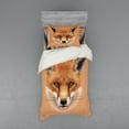 thumbnail image 2 of Ambesonne Fox Bedding Set 4 Pcs, Fluffy Face Forest, Queen,, 2 of 3