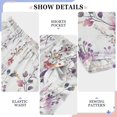 thumbnail image 6 of FORMRS Kids Pajama Pants with Pockets Size 13-14Y Boys Lounge Sleep Bottoms, Purple Wildflowers, 6 of 8
