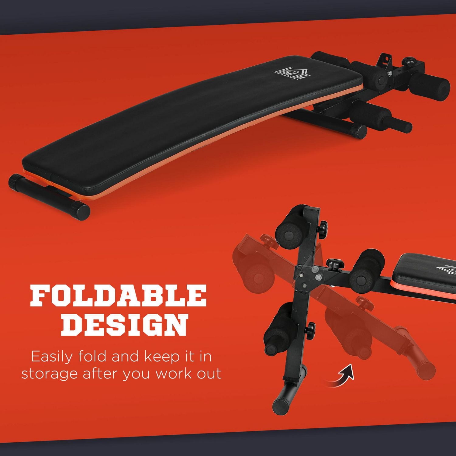 Soozier Banc assis pliable, entraînement de base réglable pour gym à domicile