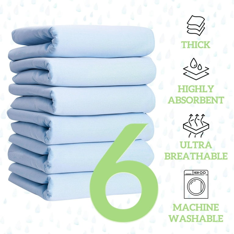 HappyNites Bed Pads for Seniors, Adults and Kids - 2 Pack with Handles,  36in X 52in, Washable, Water-Resistant, and Reusable - Bedwetting 