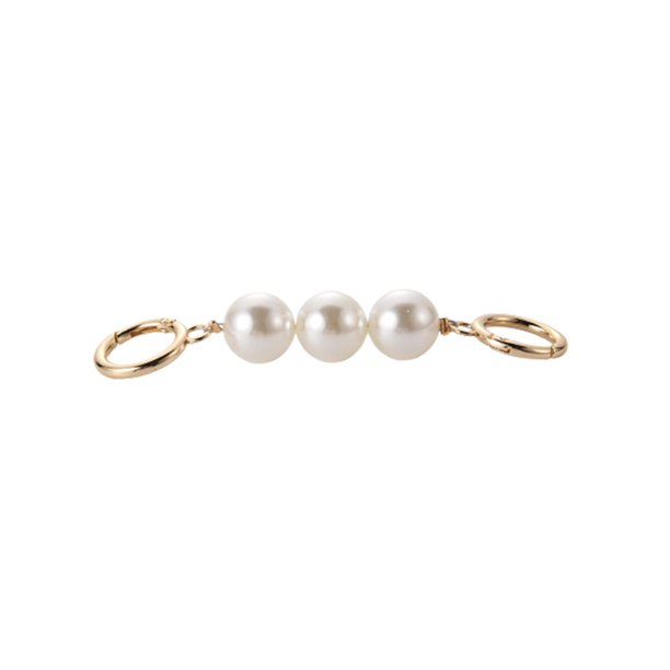 Accesorios Cadena para Bolso Hebilla Anillo Metal Perla Cadena Extensión Hebilla Ocho Caracteres Accesorios para Correa Hombro para Bolso Mujer (C) No. 3 Oro Perla TXW # 528384.03