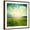 Brown Frame, variant on Art.com Green Meadow Under Blue Sky With Clouds Art Print by Volokhatiuk, White Frame Wall Art, 38" x 38"