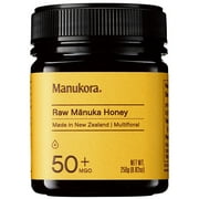 Manukora MGO 50+ 100% Raw New Zealand Manuka Honey, 8.82oz (250g)