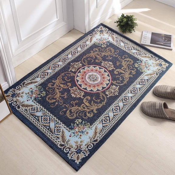 Indoor Doormat Front Door Rug, 20”x 32”Super Absorbent Durable Non Slip Floor Door Mat, Inside Dirt Trapper Machine Washable Rug for Entryway, Kitchen, Outdoor and More,(Grey)