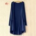 thumbnail image 2 of FAIWAD Womens Casual Spring Cardigans Solid Color Lightweight Long Sleeve Soft Open Front Coat with Pockets, 2 of 4